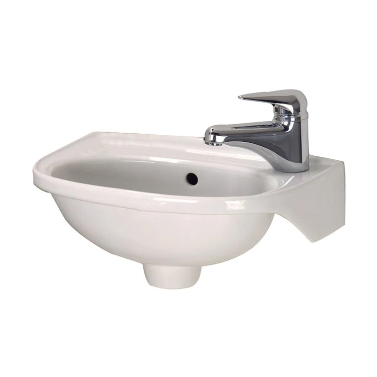 Lavatory Sink Tina Wall Hung Right with Hangers 15-3/4 Inch Bisque - Frankwebs