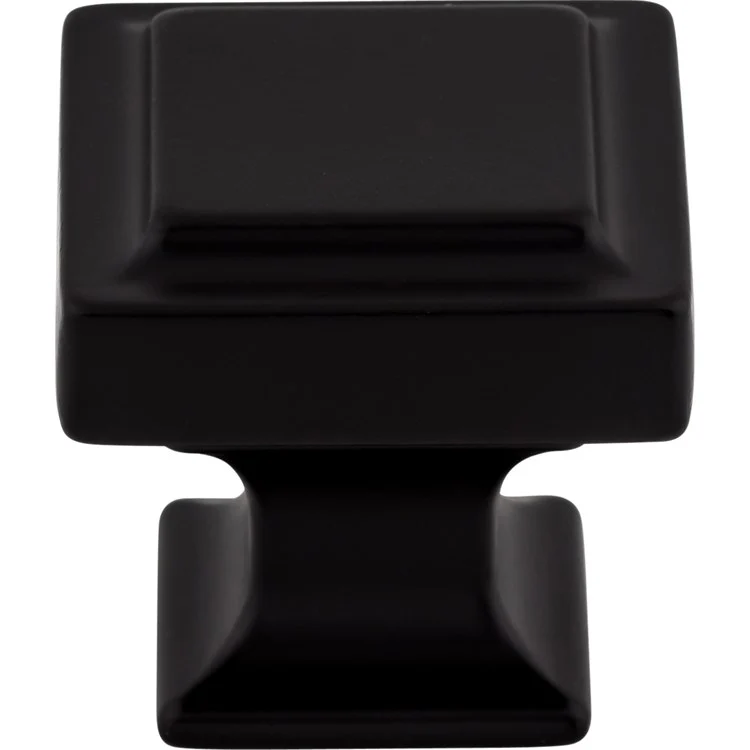 Knob Transcend Ascendra Flat Black Zinc Alloy 1-1/4 Inch - Frankwebs