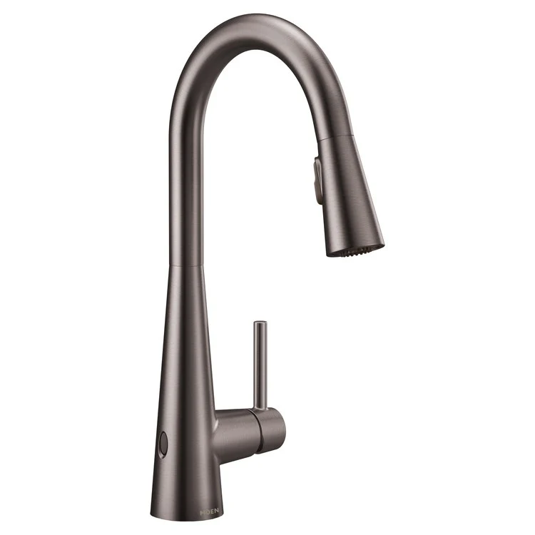 Sleek MotionSense Wave Single Handle High-Arc Pull-Down Kitchen Faucet - Frankwebs
