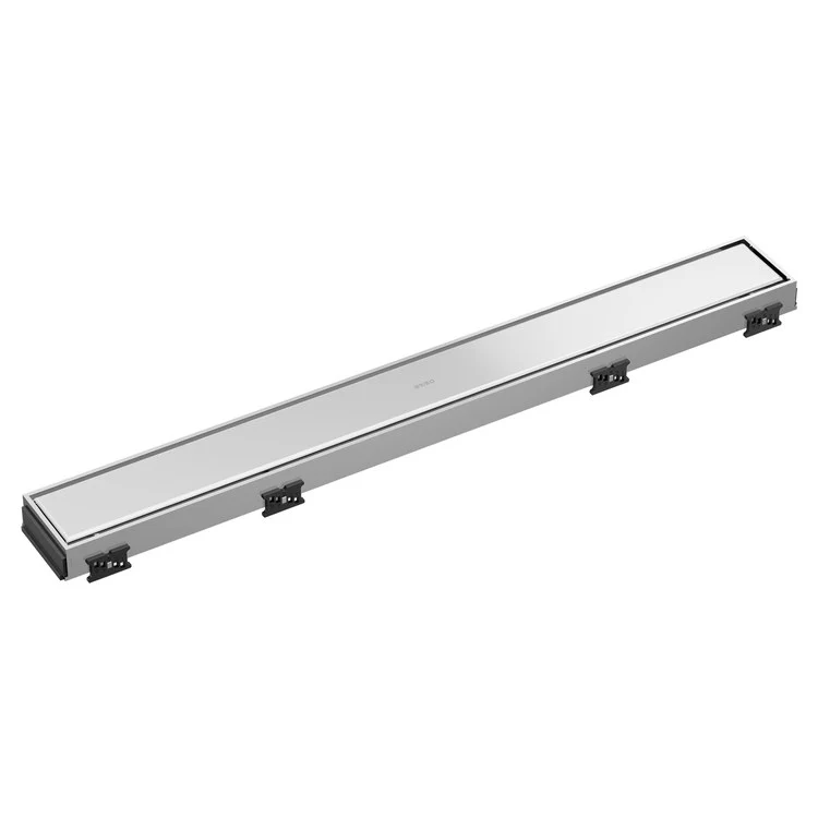 Linear Drain Reversible 24 Inch Brilliance Brushed Nickel Stainless Steel for Shower - Frankwebs