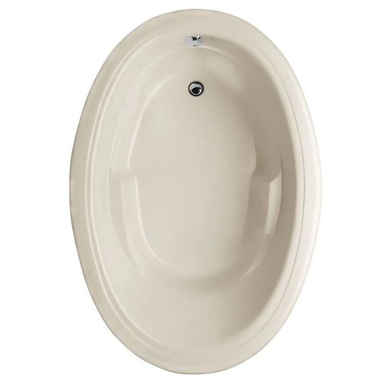 Soaking Tub Designer Collection Riley 66 x 42 Inch Drop-In Tub Only End Bone Acrylic - Frankwebs