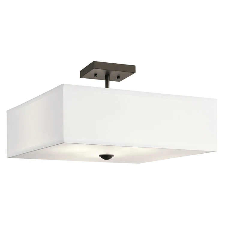 Shailene Three-Light Semi-Flush Mount Ceiling Fixture - Frankwebs
