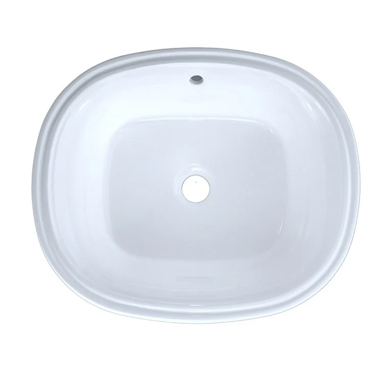 Lavatory Sink Maris Undercounter CeFiONtect Glaze 20 x 17 Inch Oval ADA Cotton - Frankwebs