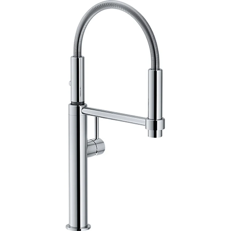Kitchen Faucet Pescara Semi Pro 1 Lever Full Needle Polished Chrome 1.75 Gallons per Minute - Frankwebs