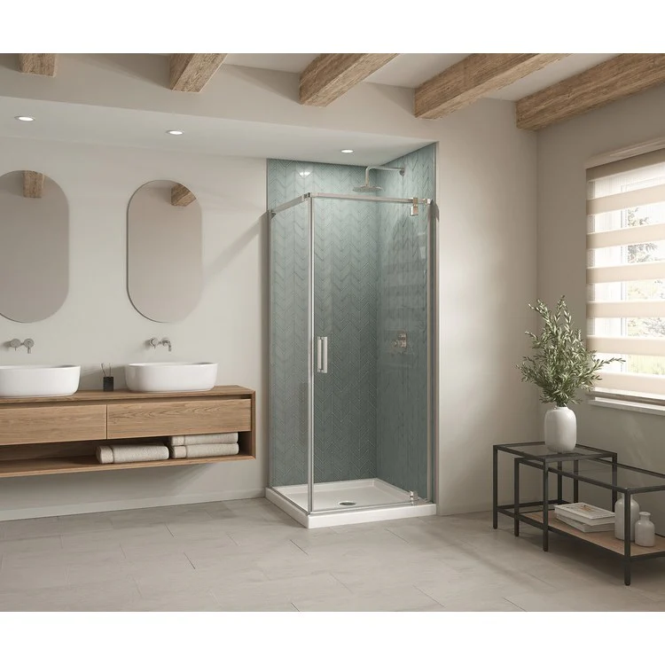 Shower Base B3 Corner Left or Right Stabili-T Square Drain White 36 x 36 Inch Acrylic - Frankwebs