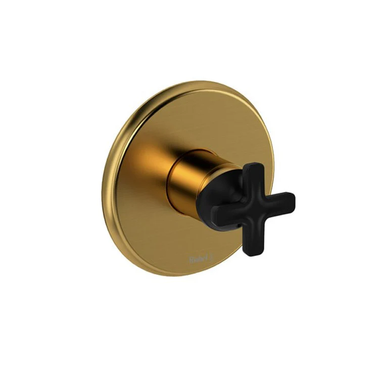 Pressure Balance Valve Trim Momenti Round Type P 1 X-Shaped Brushed Nickel/Black 5.8 Gallons per Minute - Frankwebs