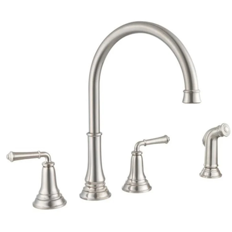 Delancey Two-Handle Widespread Kitchen Faucet with Sprayer - Frankwebs