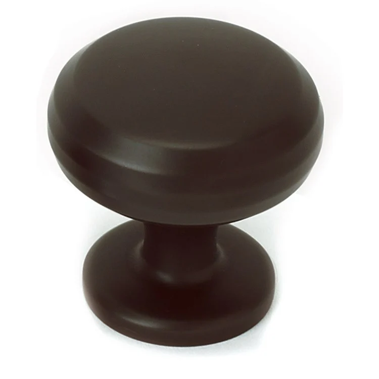 Knob V Collection Round Chocolate Bronze Brass 1-1/4 Inch 1-1/4 Inch 7/8 Inch - Frankwebs
