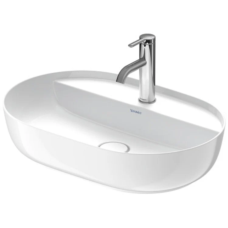 Lavatory Sink Luv Above Counter Less Overflow 15-3/4 x 23-5/8 Inch Oval White 1 Hole - Frankwebs