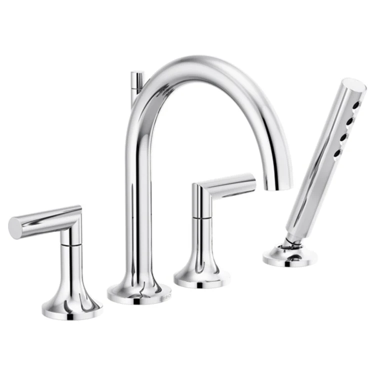 Roman Tub Filler Odin with Handshower 9-16 Inch Spread 2 Less Handle ADA Chrome - Frankwebs
