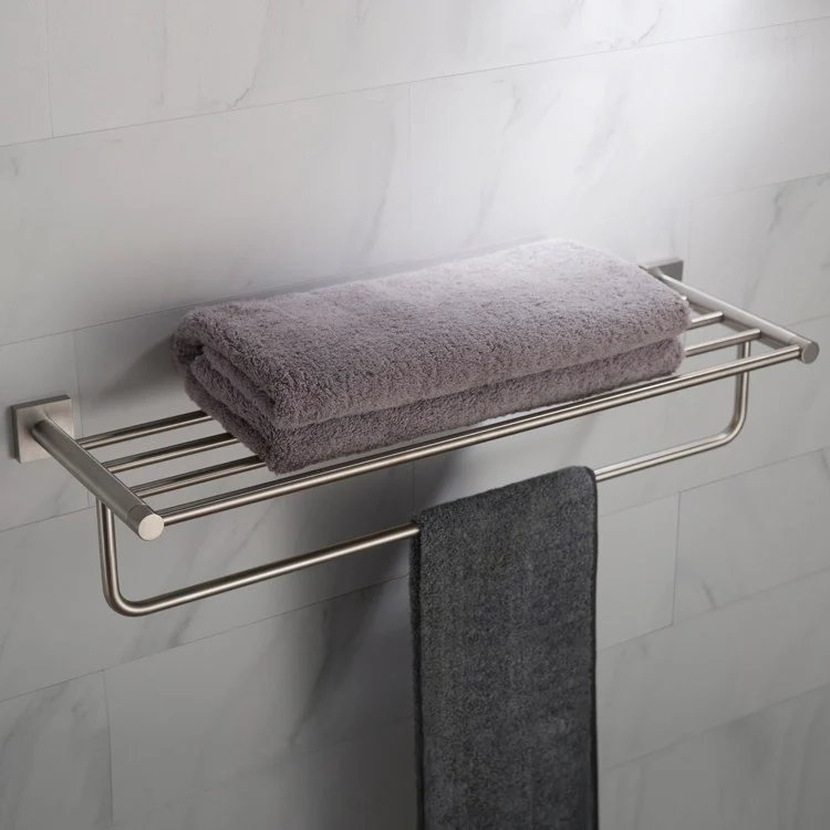 Ventus Bathroom Shelf with Towel Bar - Frankwebs