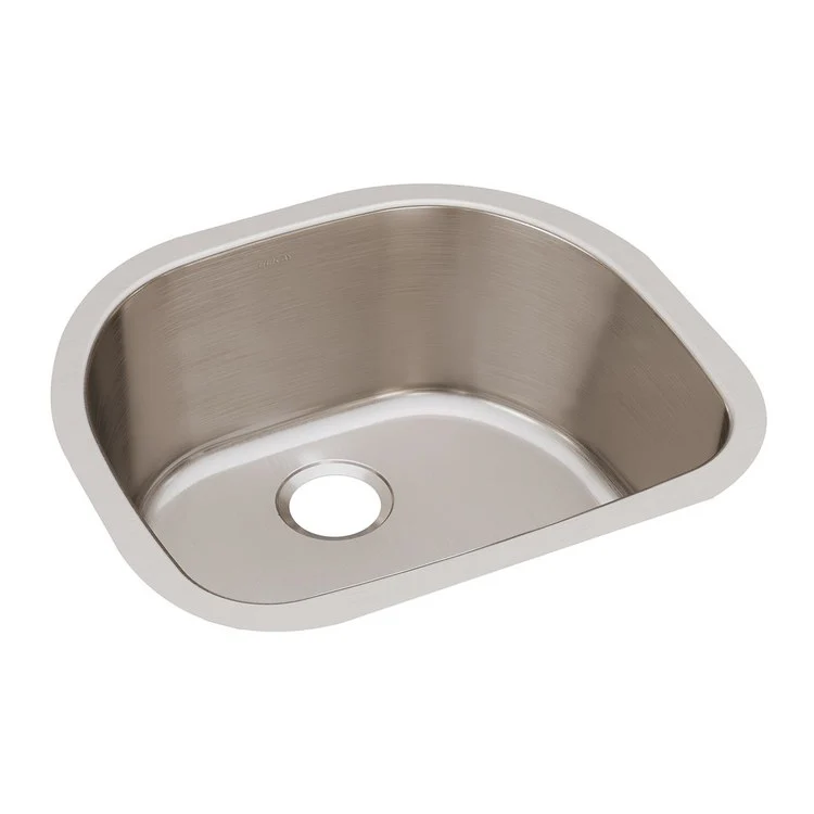 Kitchen Sink Lustertone Classic 23.625 x 21.25 Inch Single Bowl Lustrous Satin Undermount Drain Location Rear Center - Frankwebs
