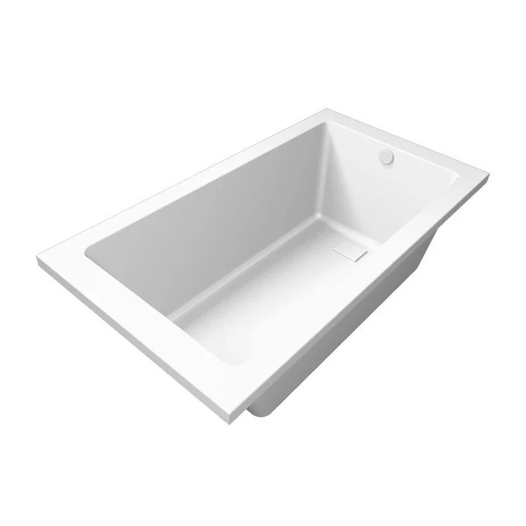 Combination Tub Designer Collection Marlie 60 x 36 x 20 Inch Drop-In Bone Rectangle - Frankwebs