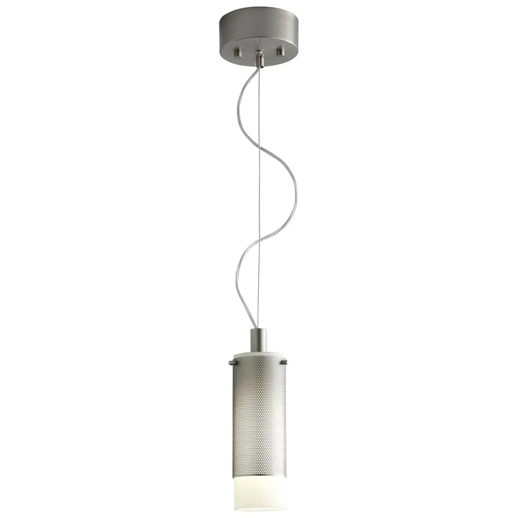 Lotus Single-Light CLF Mini Pendant - Satin Nickel - Frankwebs