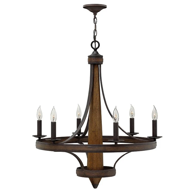 Bastille Six-Light Single-Tier Chandelier - Frankwebs