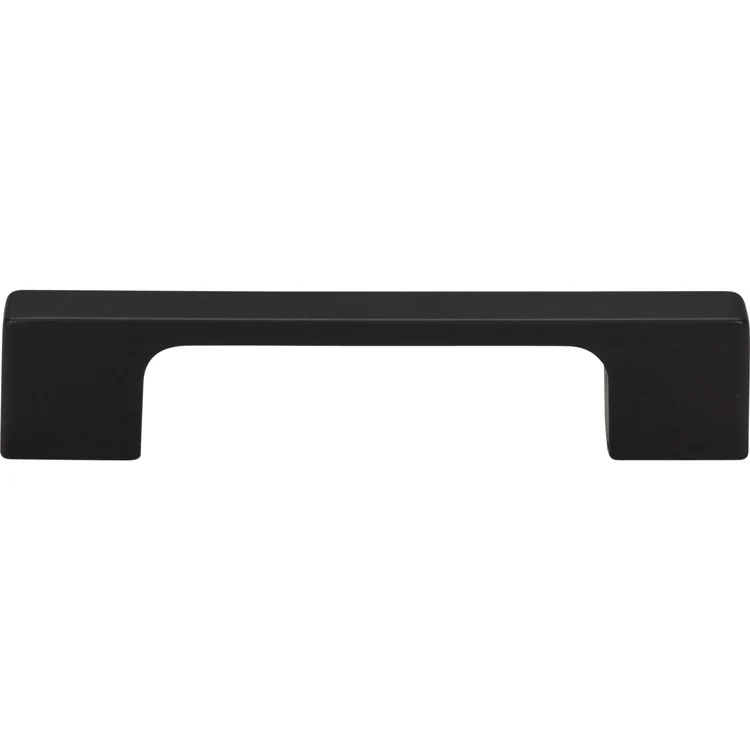 Drawer Pull Atlas Thin Square Matte Black Zinc Alloy 3-3/4 Inch 4-11/16 x 15/32 Inch - Frankwebs
