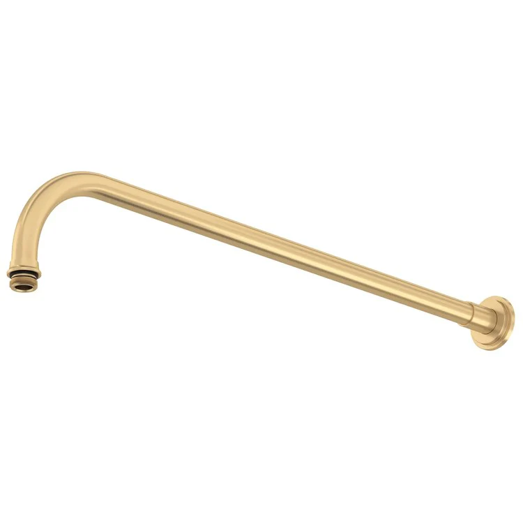 Shower Arm Satin English Gold 20 Inch Brass Wall Mount - Frankwebs
