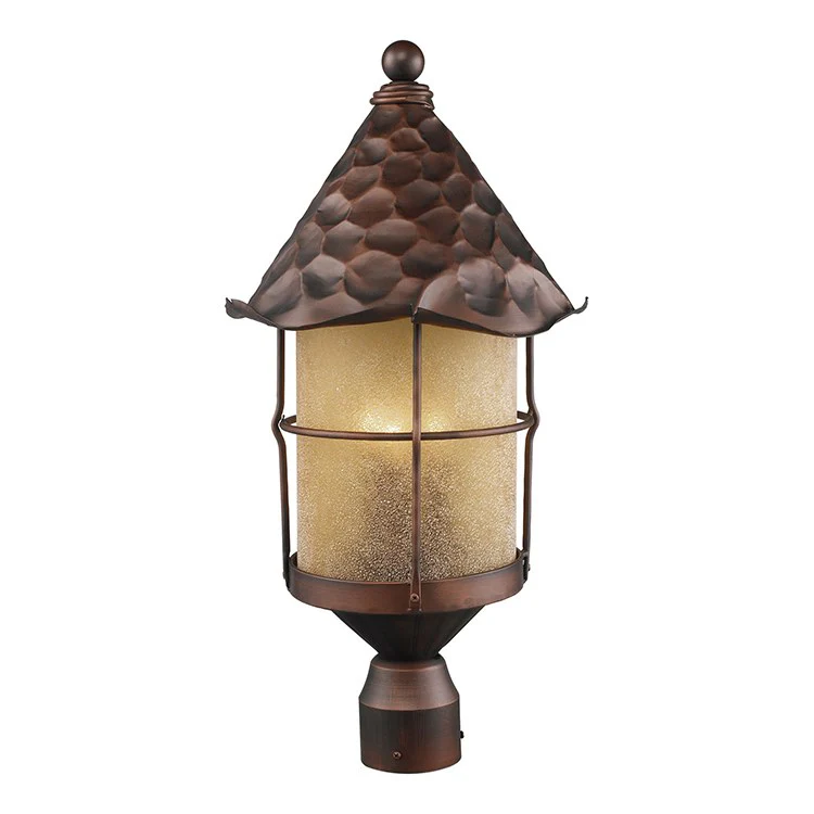 Rustica Three-Light Outdoor Post Lantern - Frankwebs