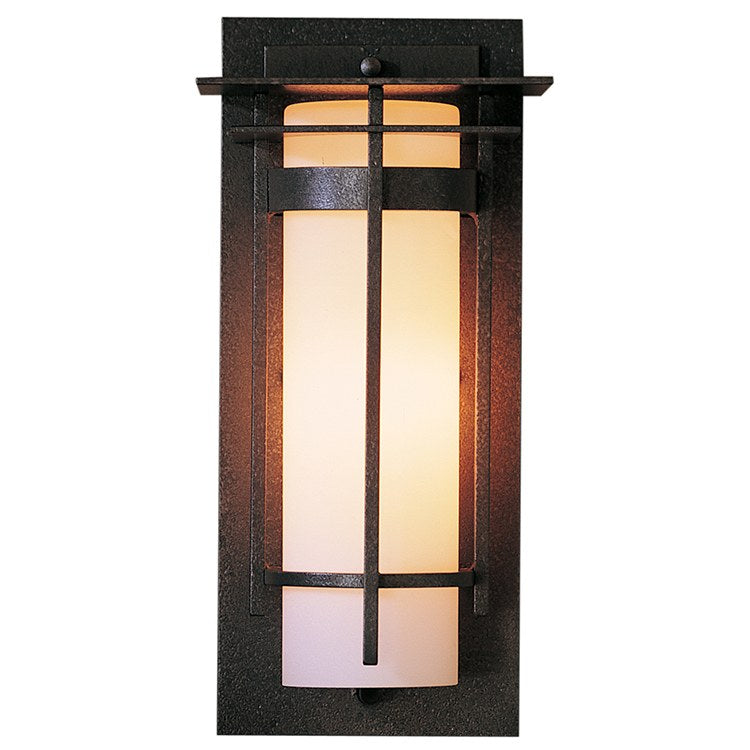 Banded with Top Plate Single-Light Small Outdoor Wall Sconce - Frankwebs