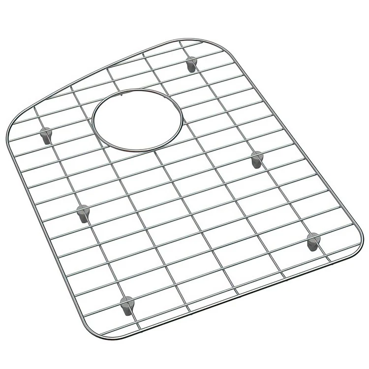 Sink Grid Dayton Classic Bottom Grid 13.5 x 17 Inch Polished Stainless Steel for Fits Bowl Size 14-1/2x18-5/16 Inch Bowls with Rear Center Drain Opening Asymmetrical Top Left Side - Frankwebs