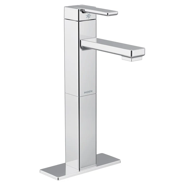 Lavatory Faucet 90 Degree Vessel 1 Lever ADA WaterSense Chrome 1.2 Gallons per Minute - Frankwebs