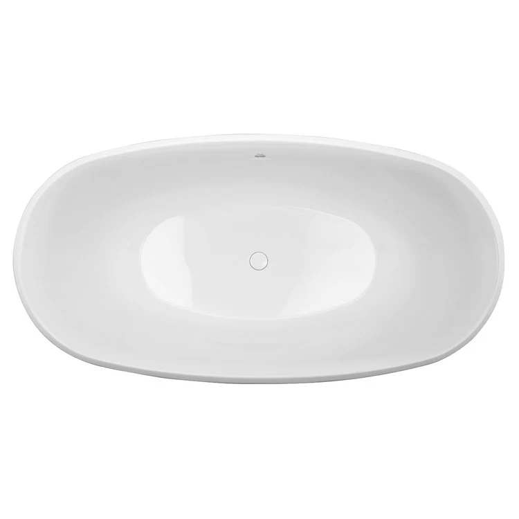 Soaking Tub Metro Collection Liberty 63 x 32 Inch Freestanding Tub Only Center Biscuit Hydroluxe SS - Frankwebs