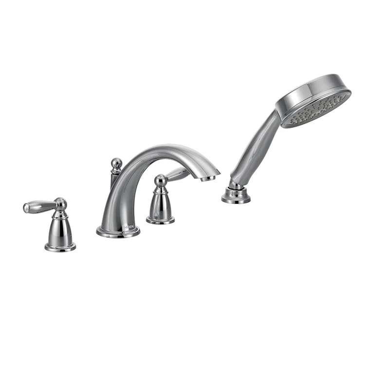 Brantford Two Handle Roman Tub Faucet with Handshower - Frankwebs