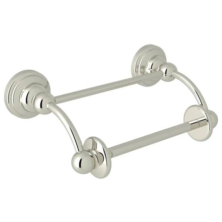 Toilet Paper Holder Edwardian Swing/Lift Arm Polished Nickel Brass 6.25 Inch 4 Inch Wall Mount - Frankwebs