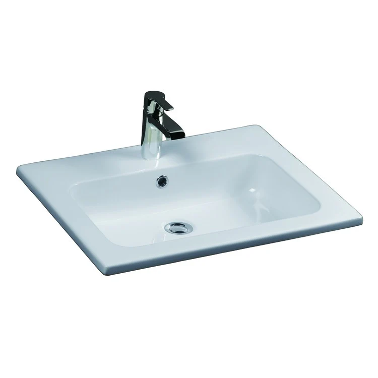 Lavatory Sink Cilla Drop In 24 Inch Rectangle White - Frankwebs