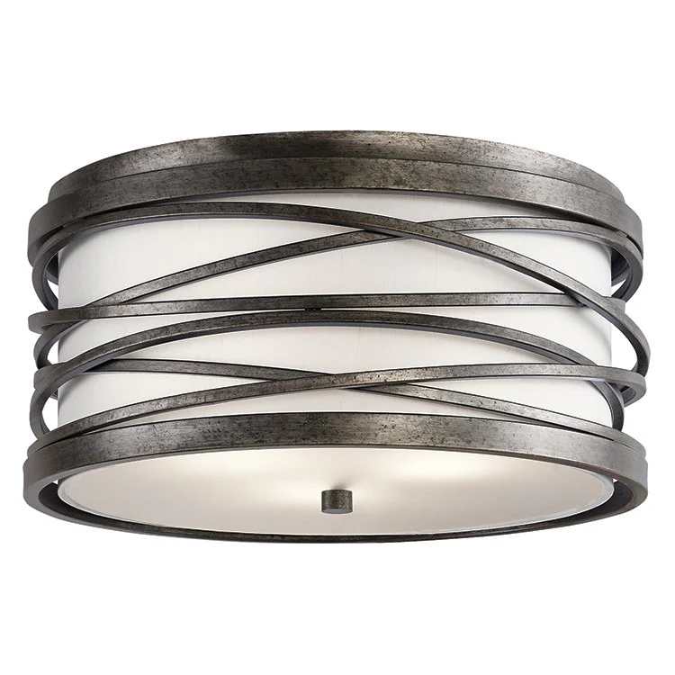 Krasi Three-Light Flush Mount Ceiling Fixture - Frankwebs