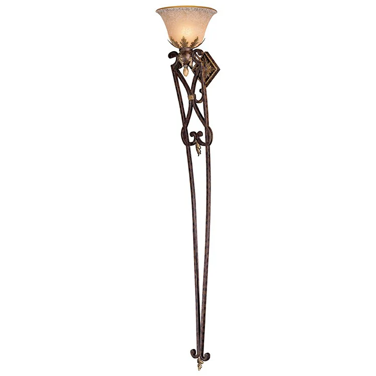 Zaragoza Single-Light Wall Torchiere Sconce - Frankwebs