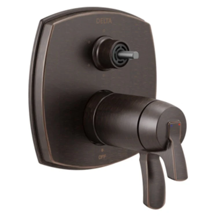 Diverter Trim Stryke Thermostatic Integrated 6 Function Venetian Bronze 2 Less Handles ADA - Frankwebs