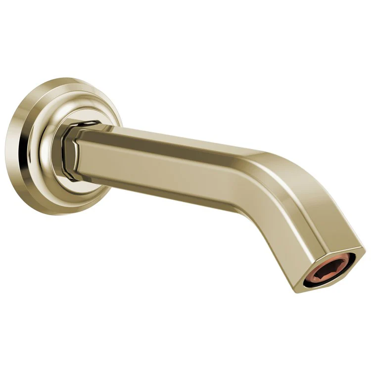 Shower Arm Levoir with Flange Brilliance Luxe Gold 7-3/4 Inch 1/2 Inch NPT Brass Wall Mount - Frankwebs