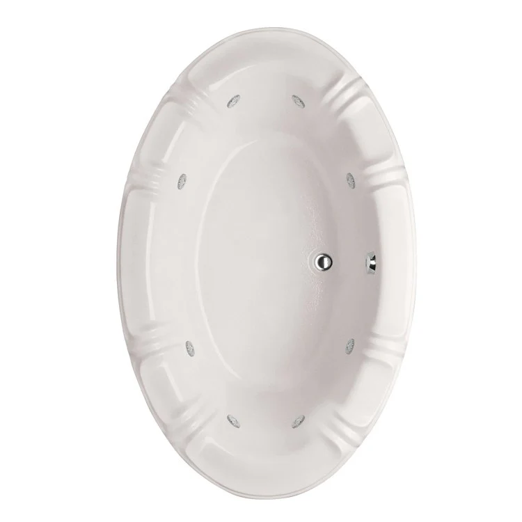 Combination Tub Designer Collection Alyssa 66 x 42 x 19-3/4 Inch Drop-In Center Drain Bone Oval - Frankwebs