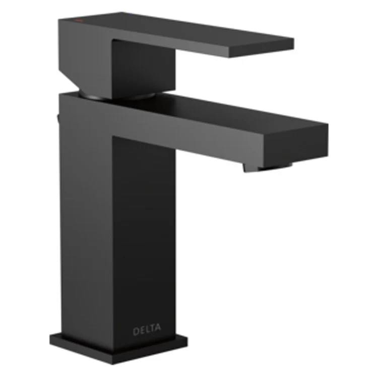 Lavatory Faucet Modern Project-Pack 4 Inch Spread 1 Lever ADA WaterSense Matte Black 1 Gallons per Minute - Frankwebs
