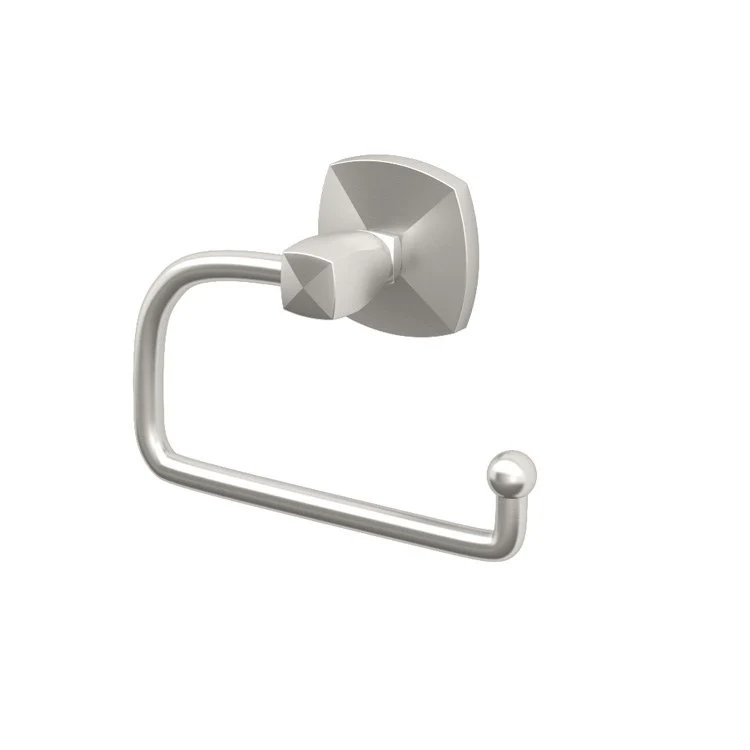 Toilet Paper Holder Jewel Hanging Single Hook Satin Nickel Metal Wall Mount - Frankwebs