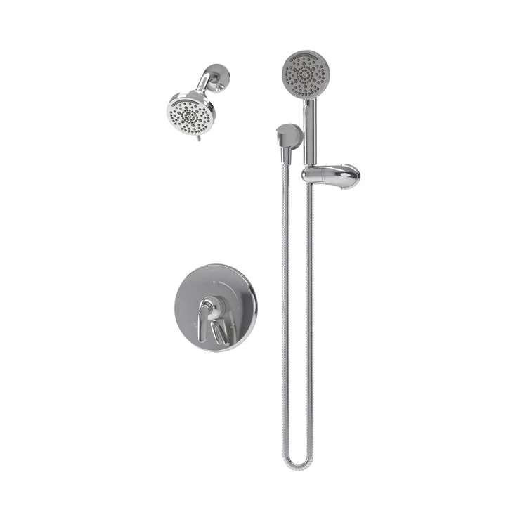 Shower Trim Elm 1 Lever Polished Chrome WaterSense ADA 1.5 Gallons per Minute Round 7 Function for S261 Series Temptrol Valve - Frankwebs