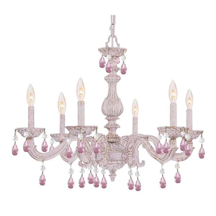 Paris Market Six-Light Rose Chandelier - Frankwebs