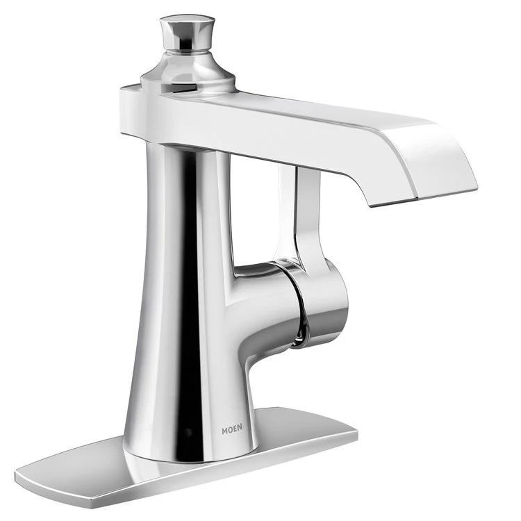 Lavatory Faucet Flara 1 Lever ADA WaterSense Chrome 1.2 Gallons per Minute 1/3 Hole Metal 5-1/4 Inch - Frankwebs