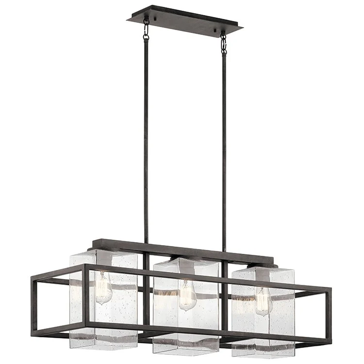 Wright Three-Light Outdoor Linear Chandelier - Frankwebs