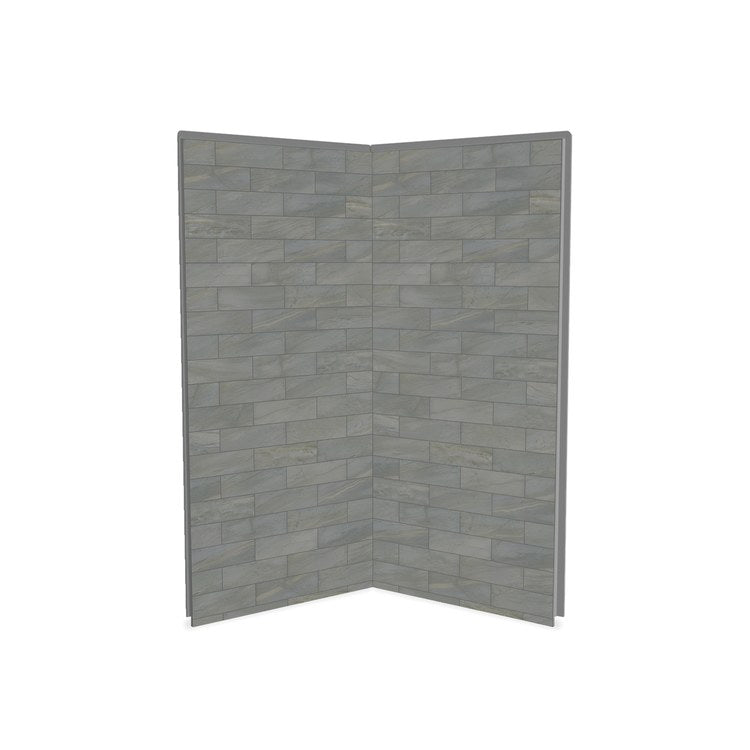 Shower Wall Utile 2 Piece Corner 36 x 1-1/8 x 80 Inch Organik Permafrost Composite 36x1-1/8x80 Inch - Frankwebs