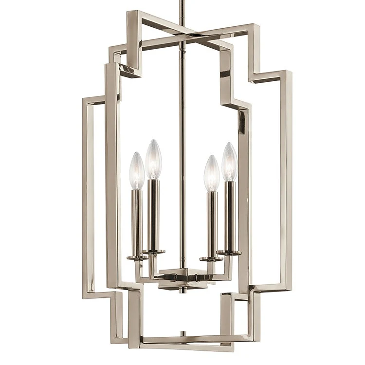 Downtown Deco Four-Light Large Foyer Pendant - Frankwebs