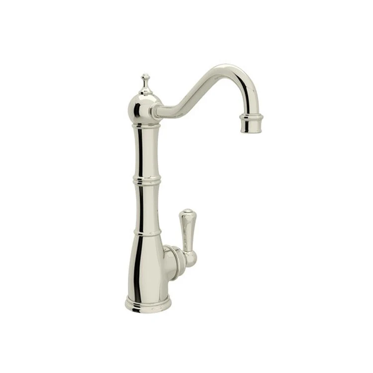 Filter Faucet Edwardian 1 Lever Polished Nickel Swivel Column Spout 0.5 Gallon per Minute - Frankwebs