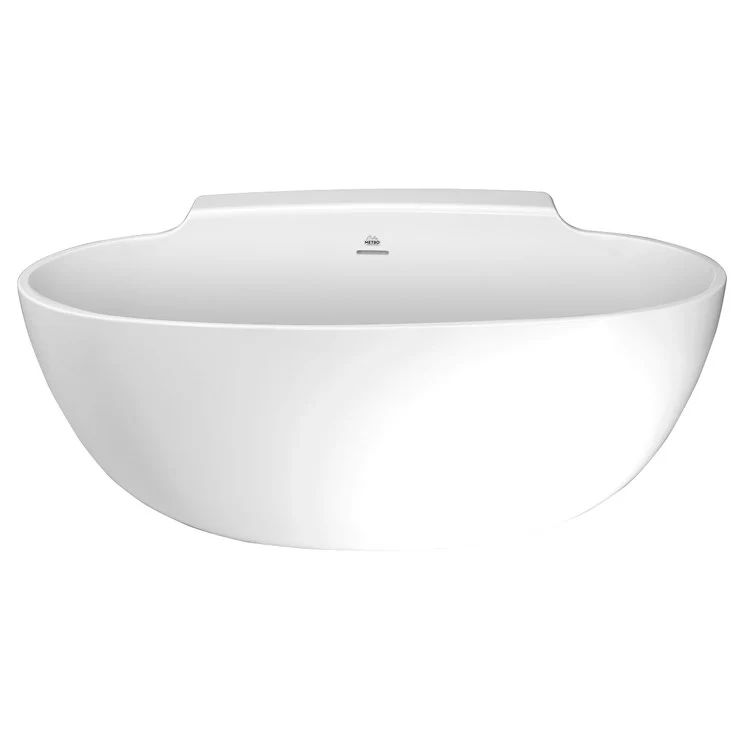 Soaking Tub Metro Collection Guthrie 58 x 36 Inch Freestanding Tub Only Center White Hydroluxe SS - Frankwebs