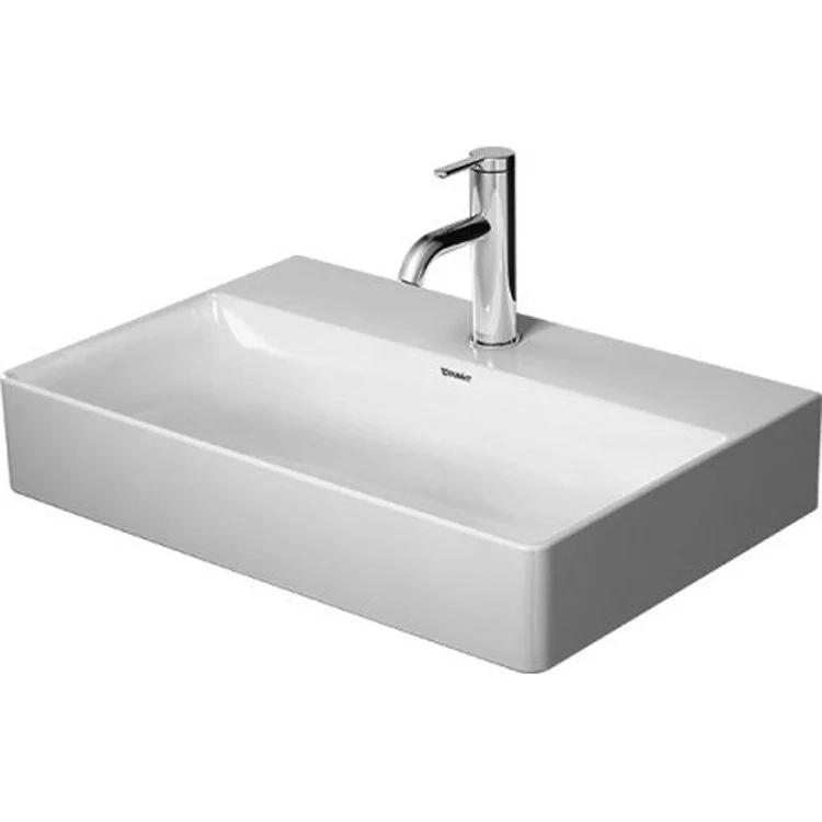 Lavatory Sink DuraSquare less Overflow 23-5/8 x 15-3/4 Inch Rectangle White 1 Hole - Frankwebs