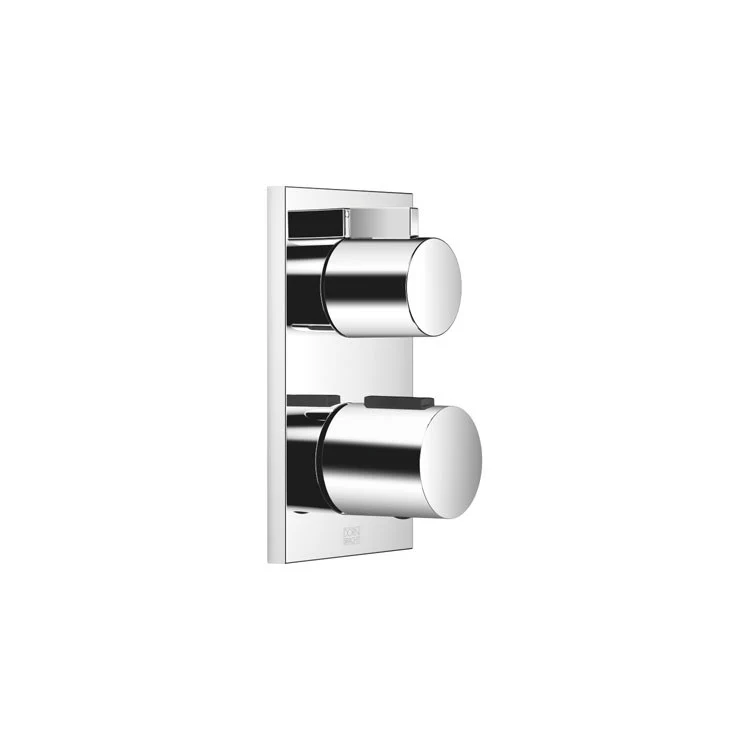 Thermostatic Trim with One Way Volume Control 2 Lever Polished Chrome ADA Metal - Frankwebs
