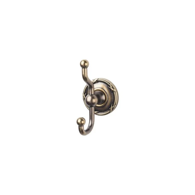 Robe Hook Edwardian Bath Ribbon Backplate Brushed Satin Nickel 5 Inch 3-1/4 Inch Wall Mount Zinc Alloy - Frankwebs
