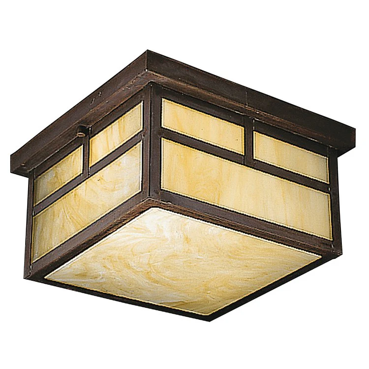 Alameda Two-Light Outdoor Flush Mount Ceiling Fixture - Frankwebs