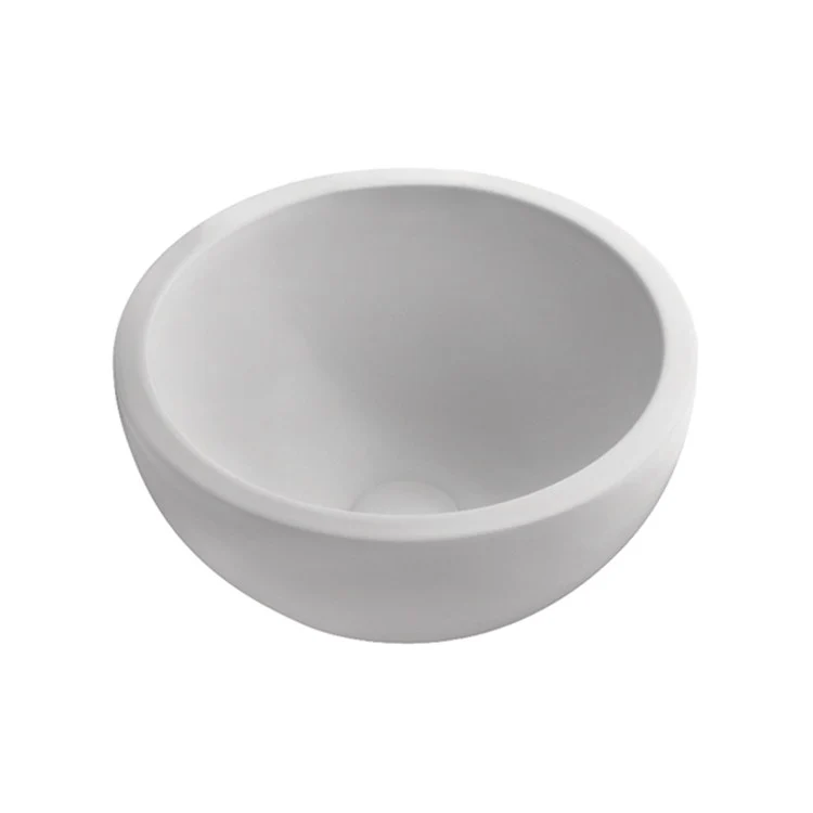 Vessel Capri Above Counter 14 Inch White Fireclay - Frankwebs