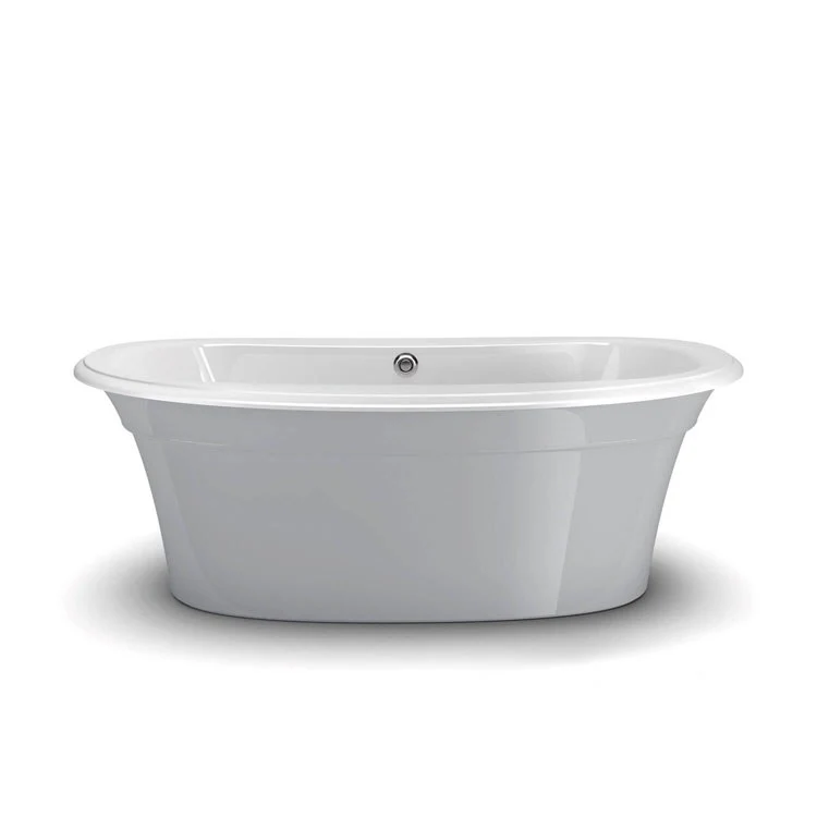 Freestanding Tub Ella Sleek 66 x 36 Inch Center Sterling Silver Oval - Frankwebs